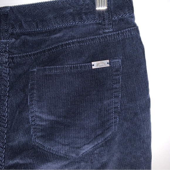 L.L. Bean Favorite Fit Bootcut Pants Women's Size 6 US Navy Blue Corduroy Jeans - Picture 7 of 12